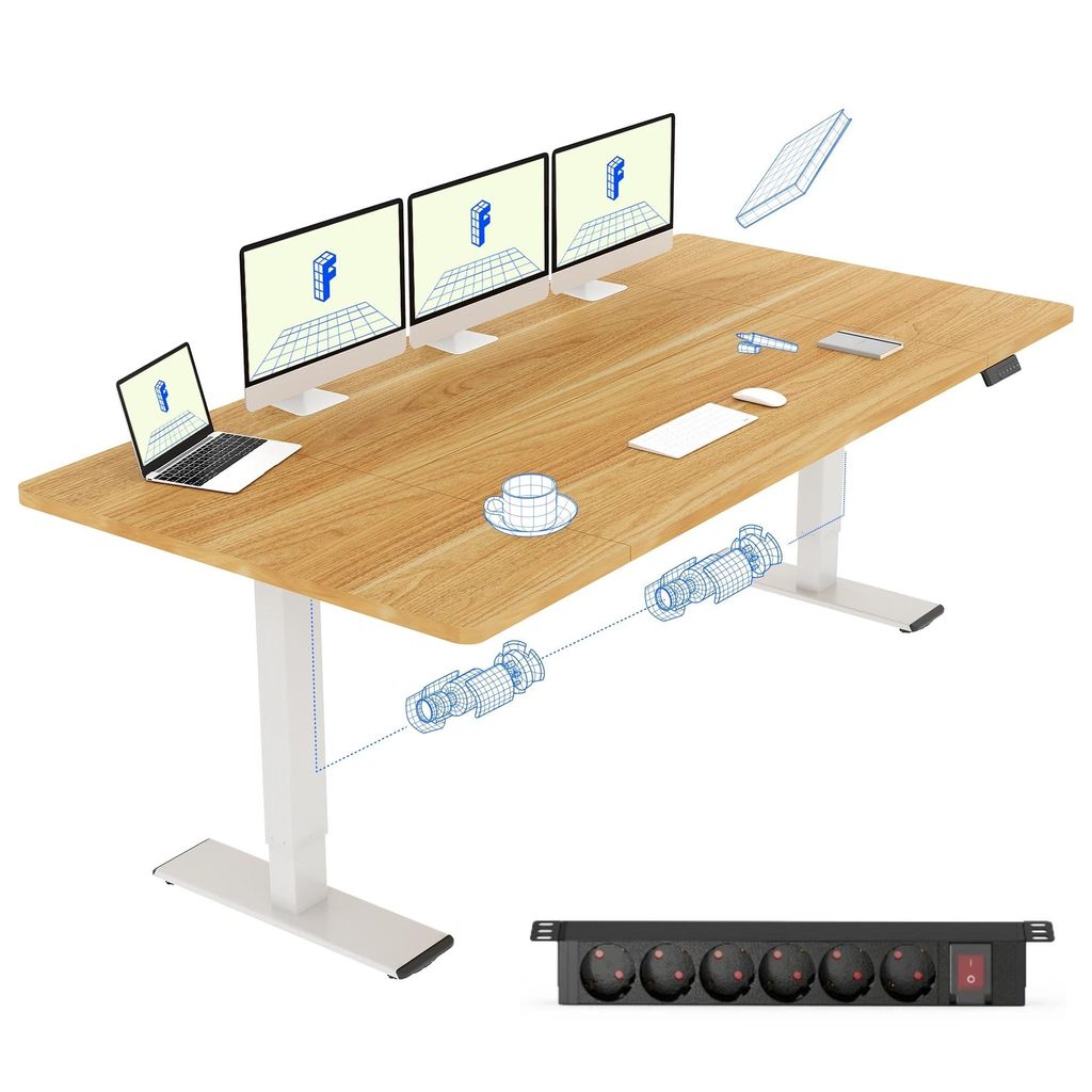 FLEXISPOT QB2 Höhenverstellbarer Schreibtisch Elektrisch Produktbild 