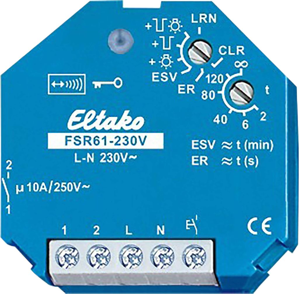 Eltako FSR61-230V, Spínací akční člen, Připevnění zároveň s Obrázek produktu 