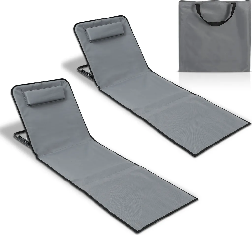 OFFERTA Set 2 Tappetini Spiaggia Jayseuw Regolabili - Comfort Totale