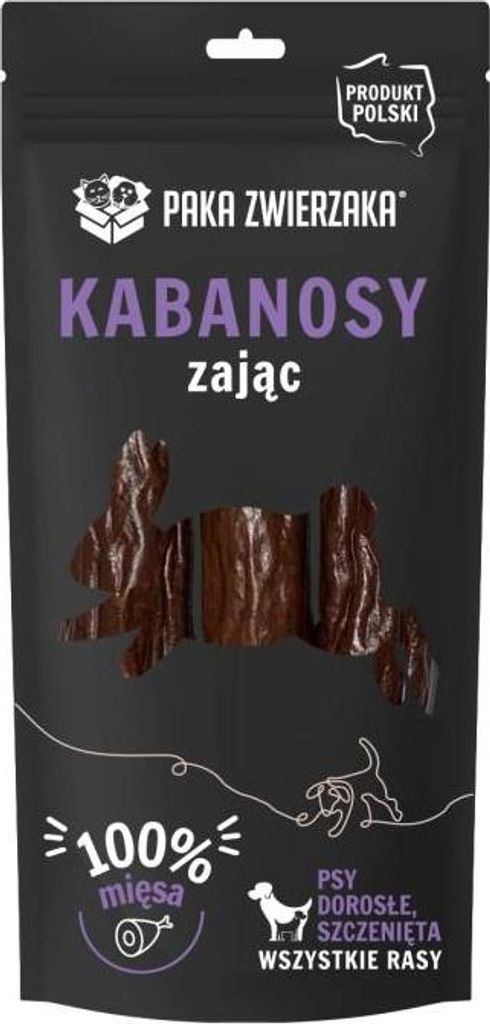 Animal Paka - Kabanosy - Hase - 3 Stück (80g) - Hundeleckerli