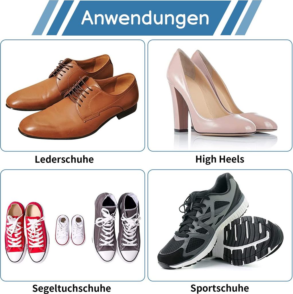 6x SULPO Fersenschutz-Patches - Selbstklebende Schuhreparatur Grau