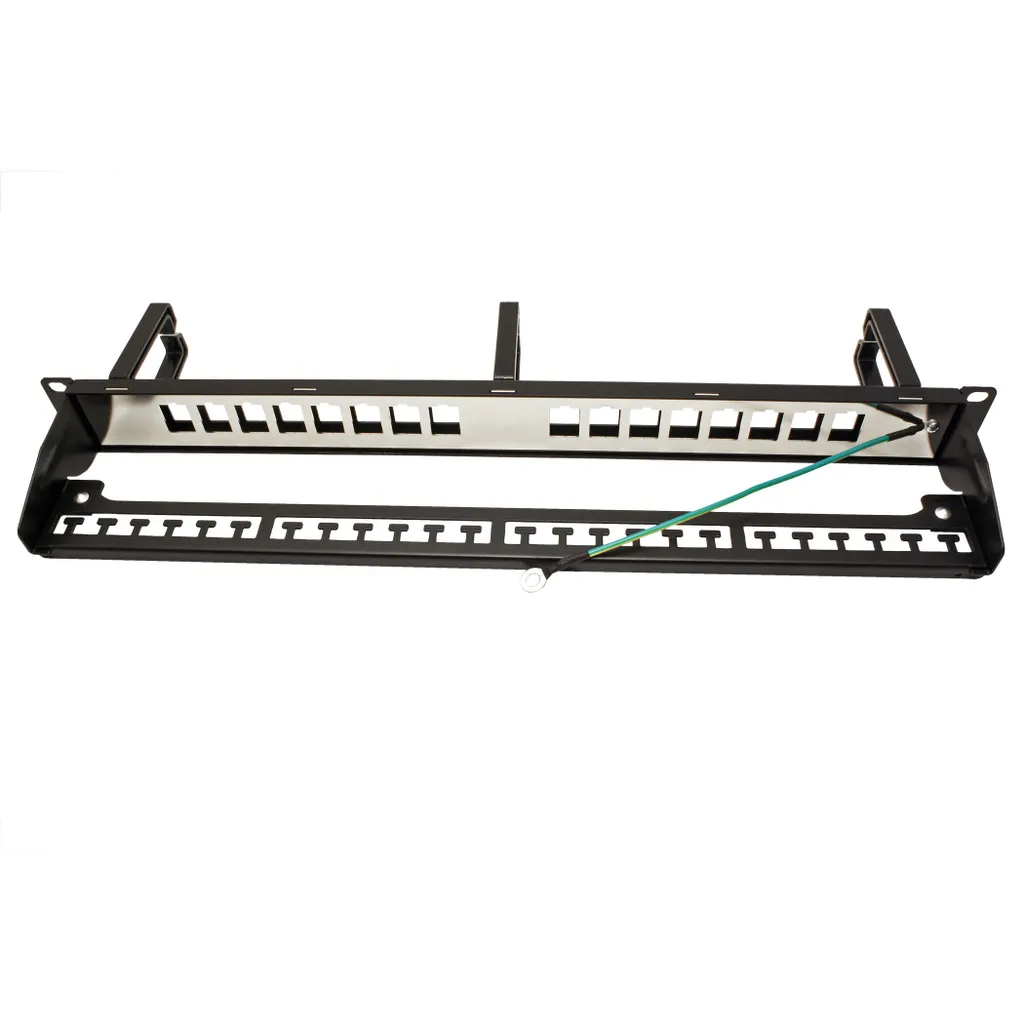 Support Modulaire Keystone 16 Ports ROLINE Blindé Noir 26.11.0363 - 12
