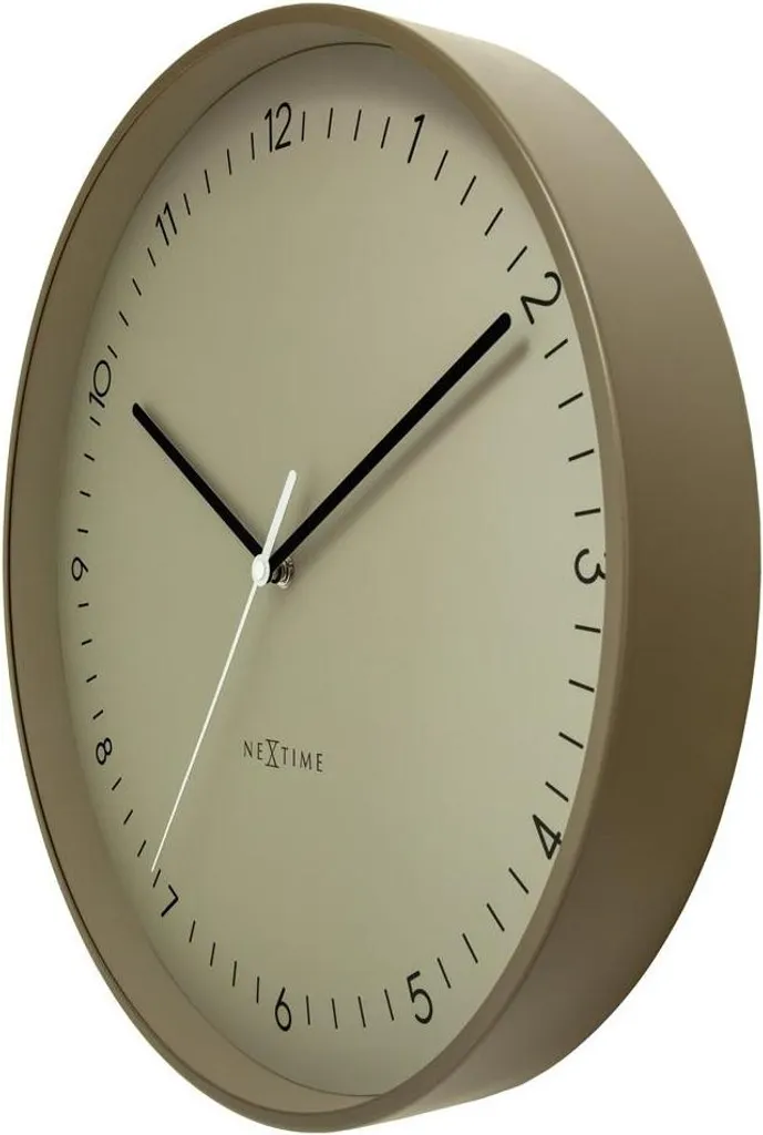 NeXtime 3543KI Berlin L Horloge Murale Verte 40cm Design Industriel