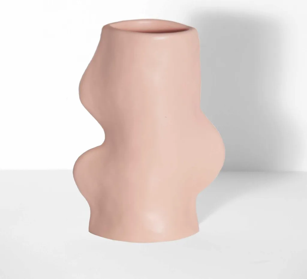 Vase en céramique robuste et esthétique Fluxo pour décoration durable