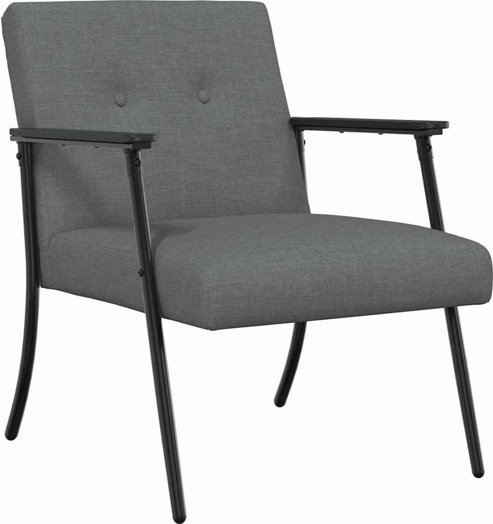 vidaXL Sessel Dunkelgrau Stoff