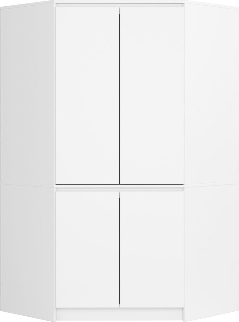 Szafa narożna S100 AKORD Biała 100x50x180 cm Zdjęcie produktu 