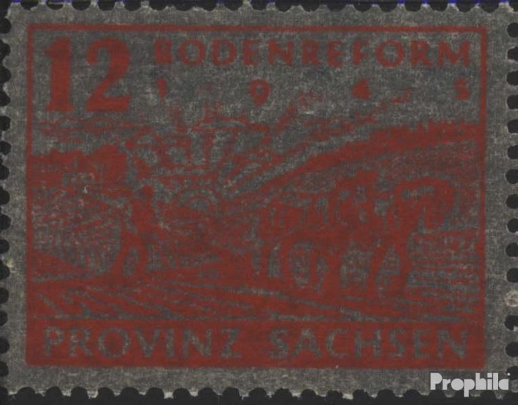 Briefmarken Sowjetische Zone (All.Bes.) 1946 Mi 91X, geköpfter Baum postfrisch Bodenreform