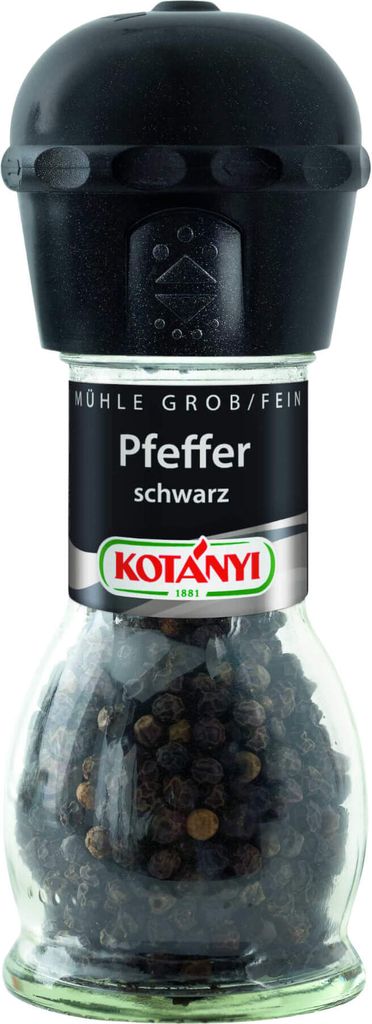 Kotanyi Pfeffer Mühle mit getrockneten grob feinen Pfeffer Produktbild 