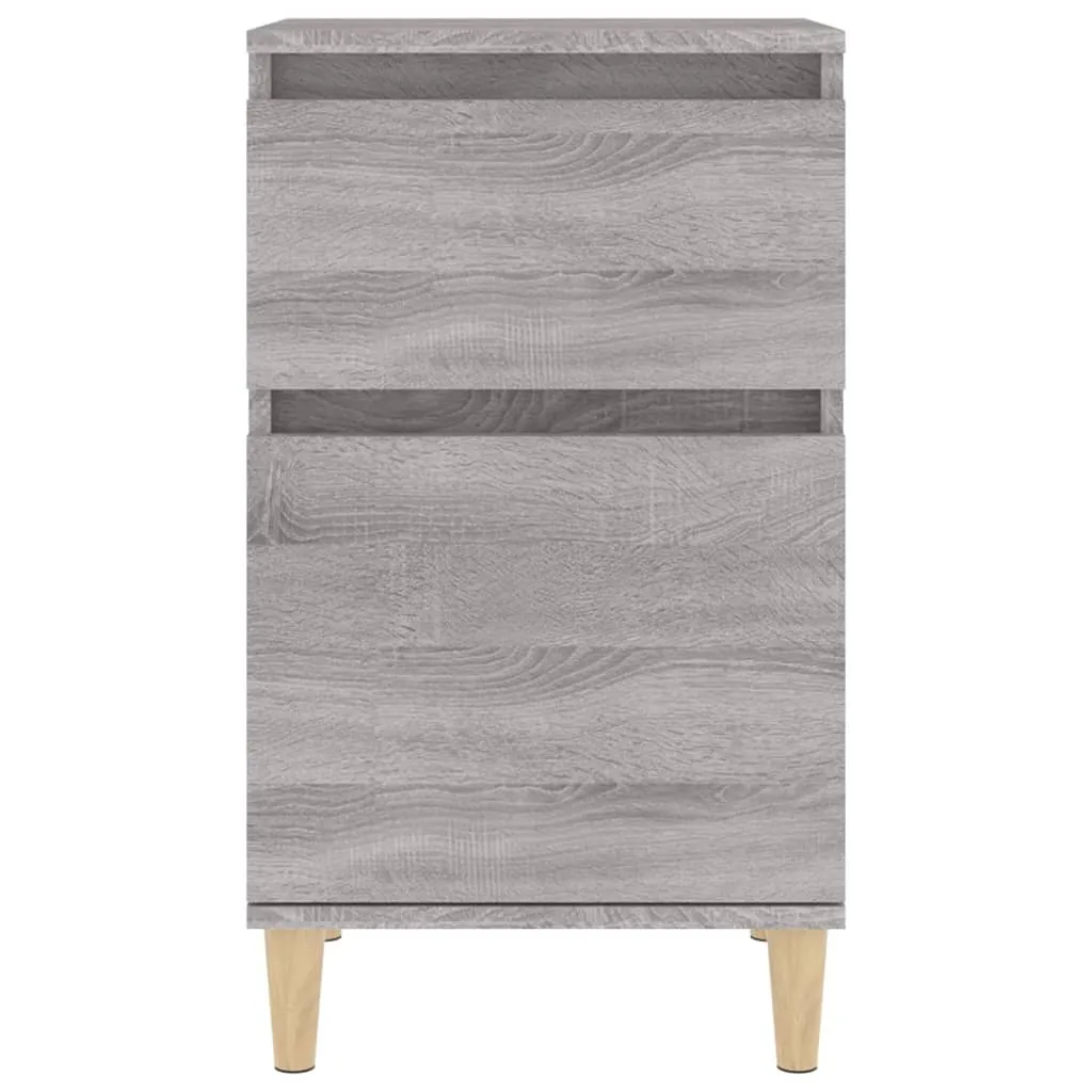Tables de nuit Gris Sonoma 40x35x70 cm - Rangement vertical compact - 7