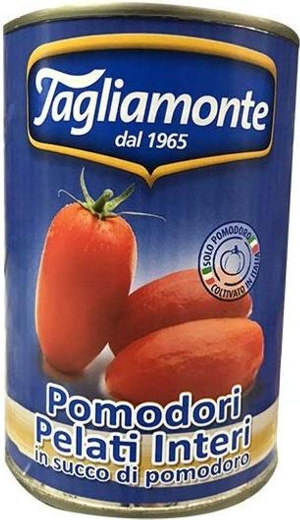48x TAGLIAMONTE Pomodori Pelati Interi geschälte Tomaten sauce aus Italien dose 400g 100% Italienische Tomaten