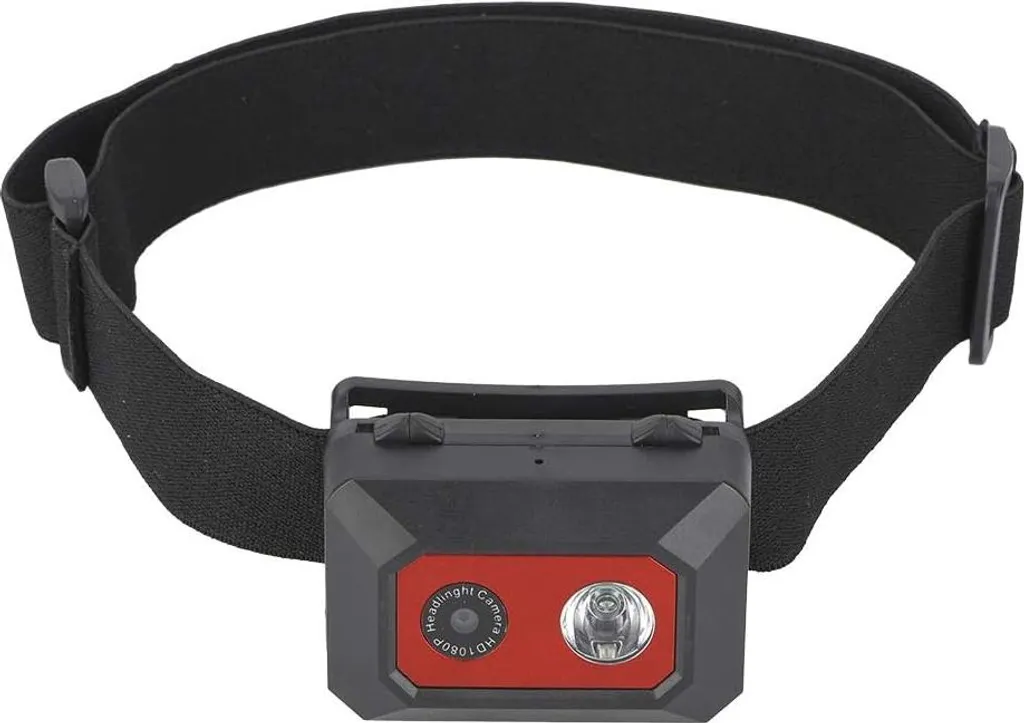 Caméra frontale sport 1080P avec lampe LED et fixation tête stable