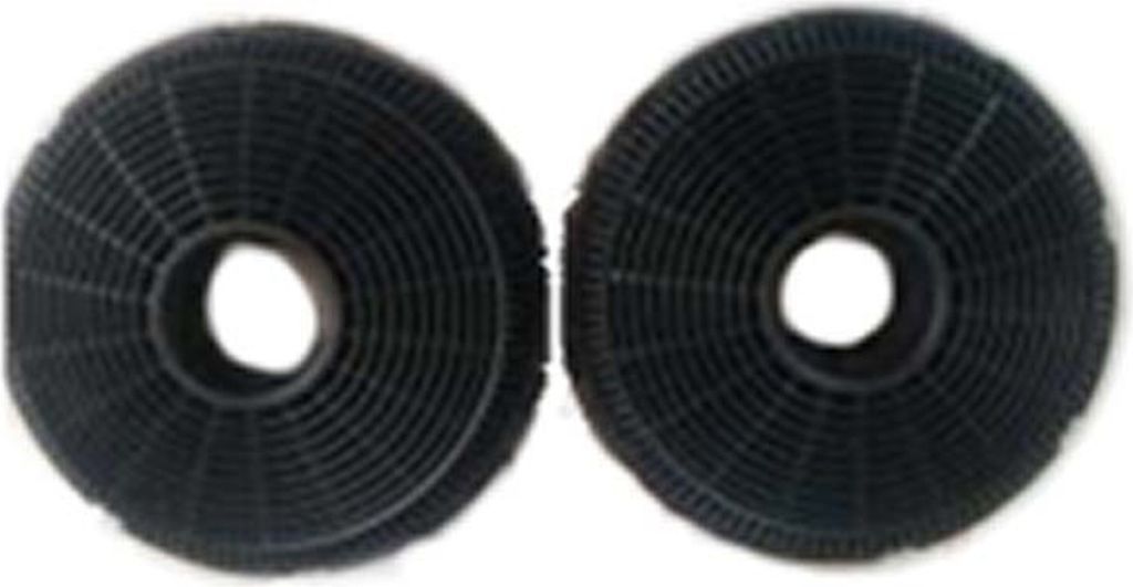 Two black carbon filters for a range hood.