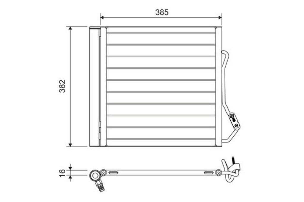 VALEO 822639 Kondensator Klimaanlage Klimakondensator für SMART CITY-COUPE (450) +Trockner