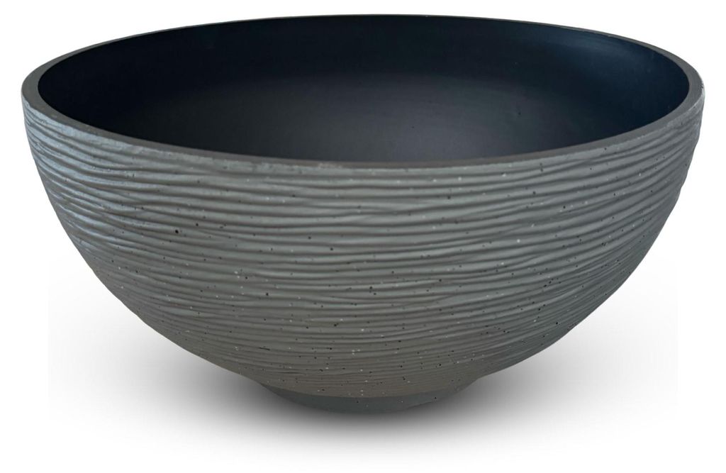 Große Pflanzschale für draussen in 45 x 23 cm Steinoptik Produktbild 