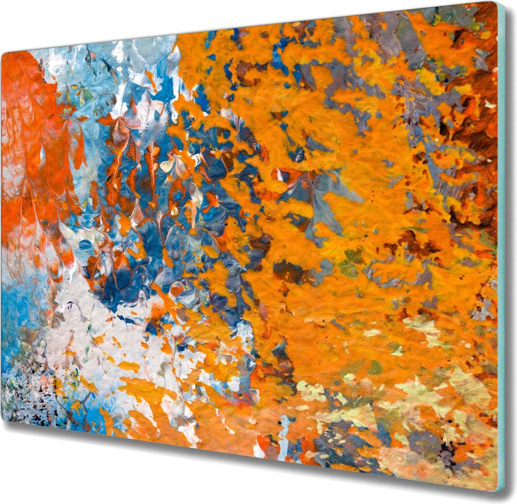 Coloray Kochplattenabdeckung Herdabdeckplatte 60x52 cm Hackbrett Schneidebrett Küchenbrett - Malerei