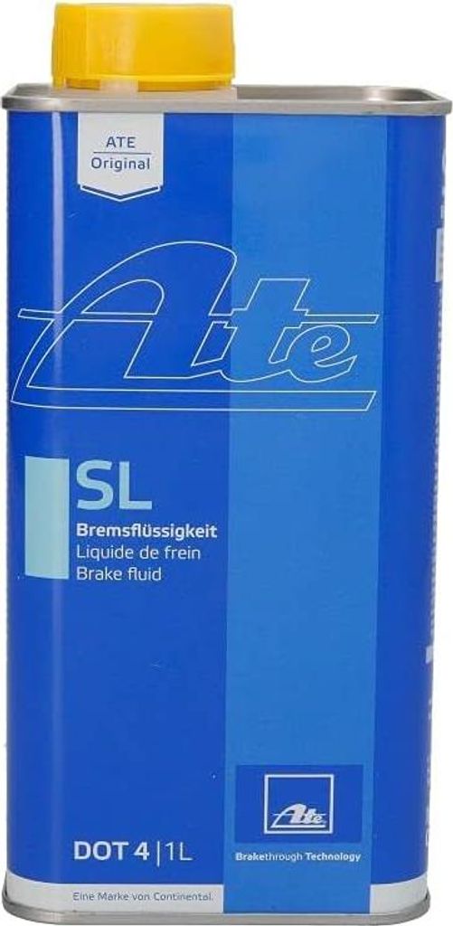 ATE Bremsflüssigkeit DOT 4 – 1L Bremsöl für Hydraulische Bremssysteme