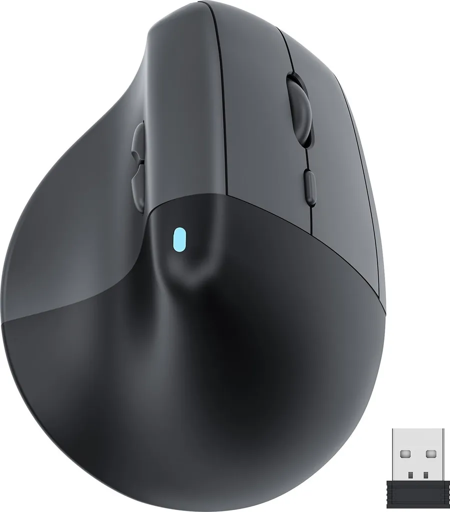 Souris Bluetooth Rechargeable DPI Réglable Double Mode Coloris Noir