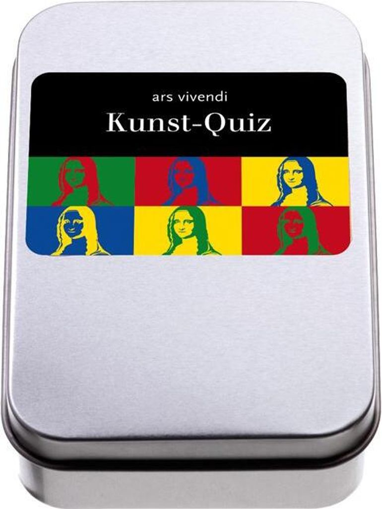Interaktives Kunst-Quiz in Blechdose mit 71 Fragen