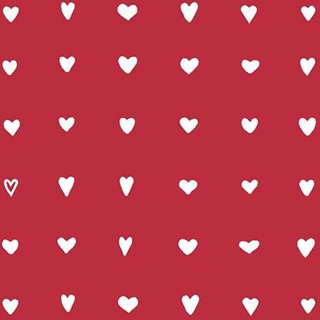 1200 Papstar Servietten, 3-lagig 1/4-Falz 33 cm x 33 cm Hearts 87400