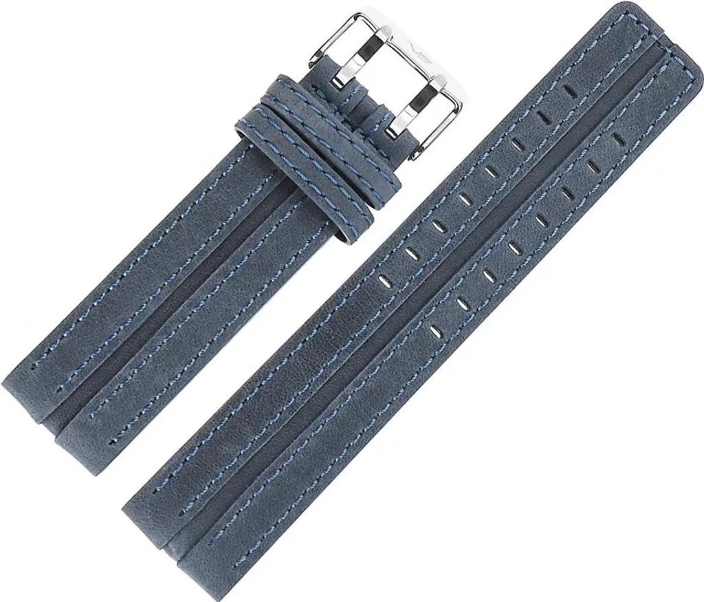 Ceinture en Cuir pour Homme Bleu Brillant Modèle Expedition A557