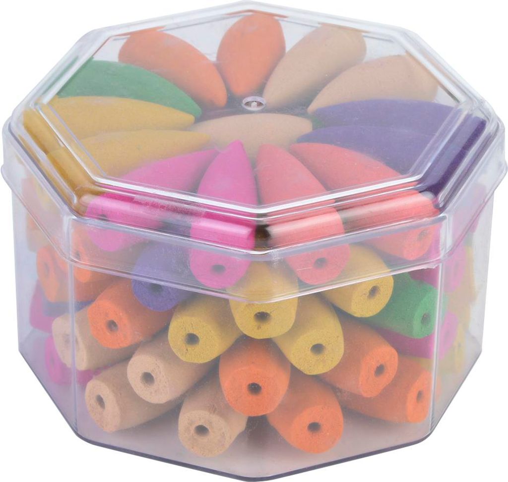 Backflow Tower Form Agilawood Weihrauchkegel mit natürlichen Rohstoff (7 Gerüche gemischt)