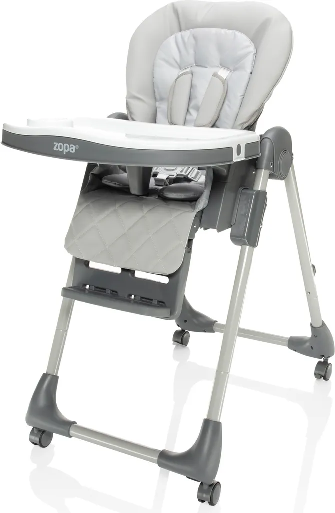 Chaise bébé ZOPA Monti 2 Diamond Gris avec dossier réglable et pliage