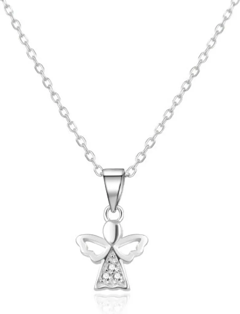 Collana con Pendente Angelo AGS664/47L Argento e Zirconi | Prezzo