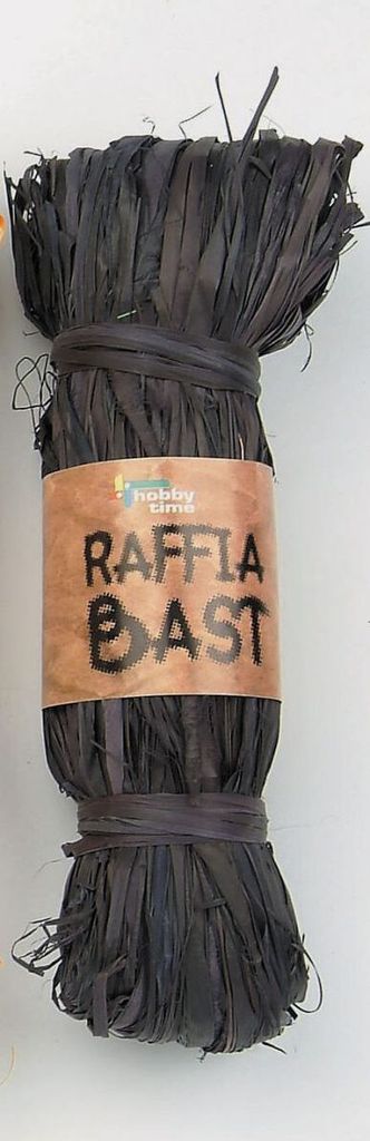 Glorex Raffia-Bast schwarz, 50 g