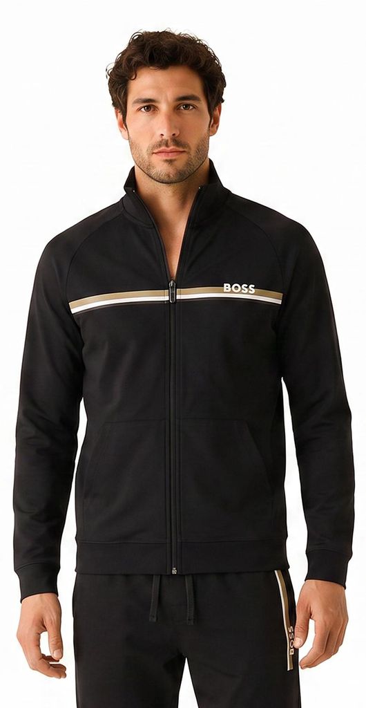 BOSS Herren-Sweatshirt aus Baumwolle mit Reißverschluss Produktbild 