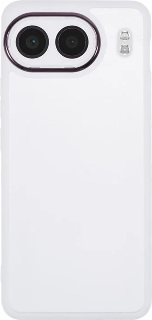 Hülle für OnePlus Nord 4 - Phonesta Translucia Semi-Transparent Back Cover mit Kameraschutz - Transparent/Weiß