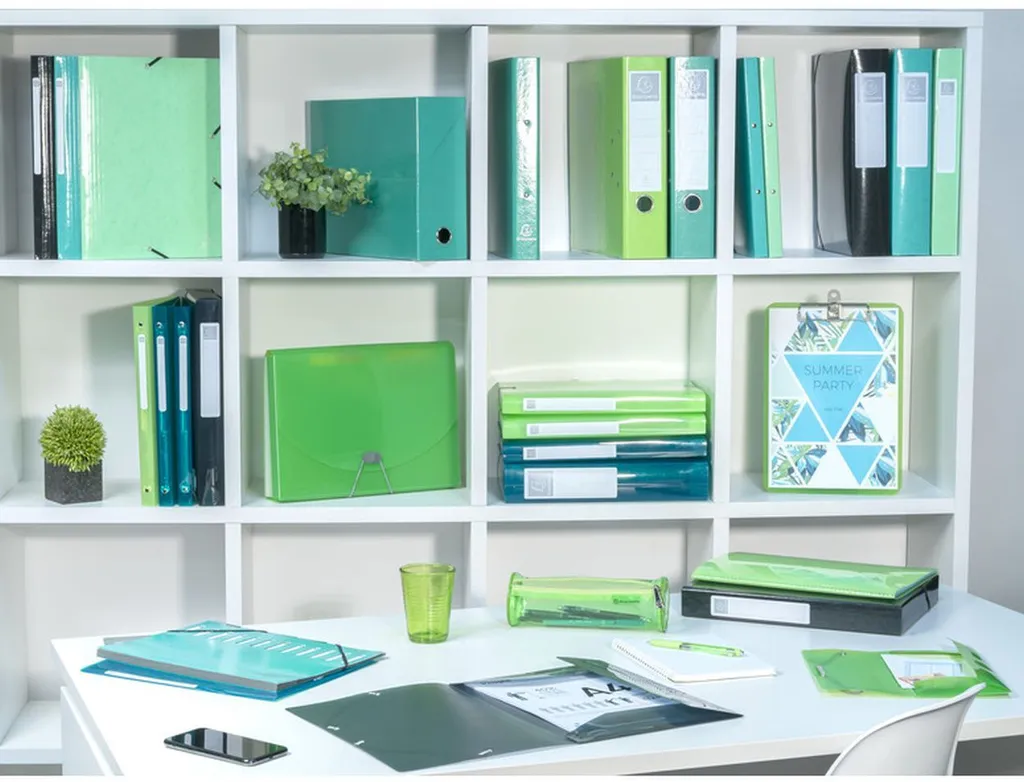 Boîte de classement Iderama Exacompta A4 80mm carton rigide assorti - 3