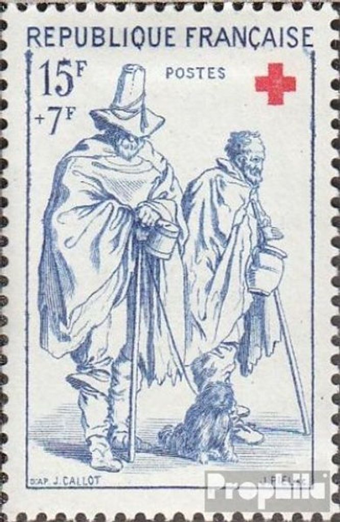 Briefmarken Frankreich 1957 Mi 1175 postfrisch Rotes Kreuz Produktbild 
