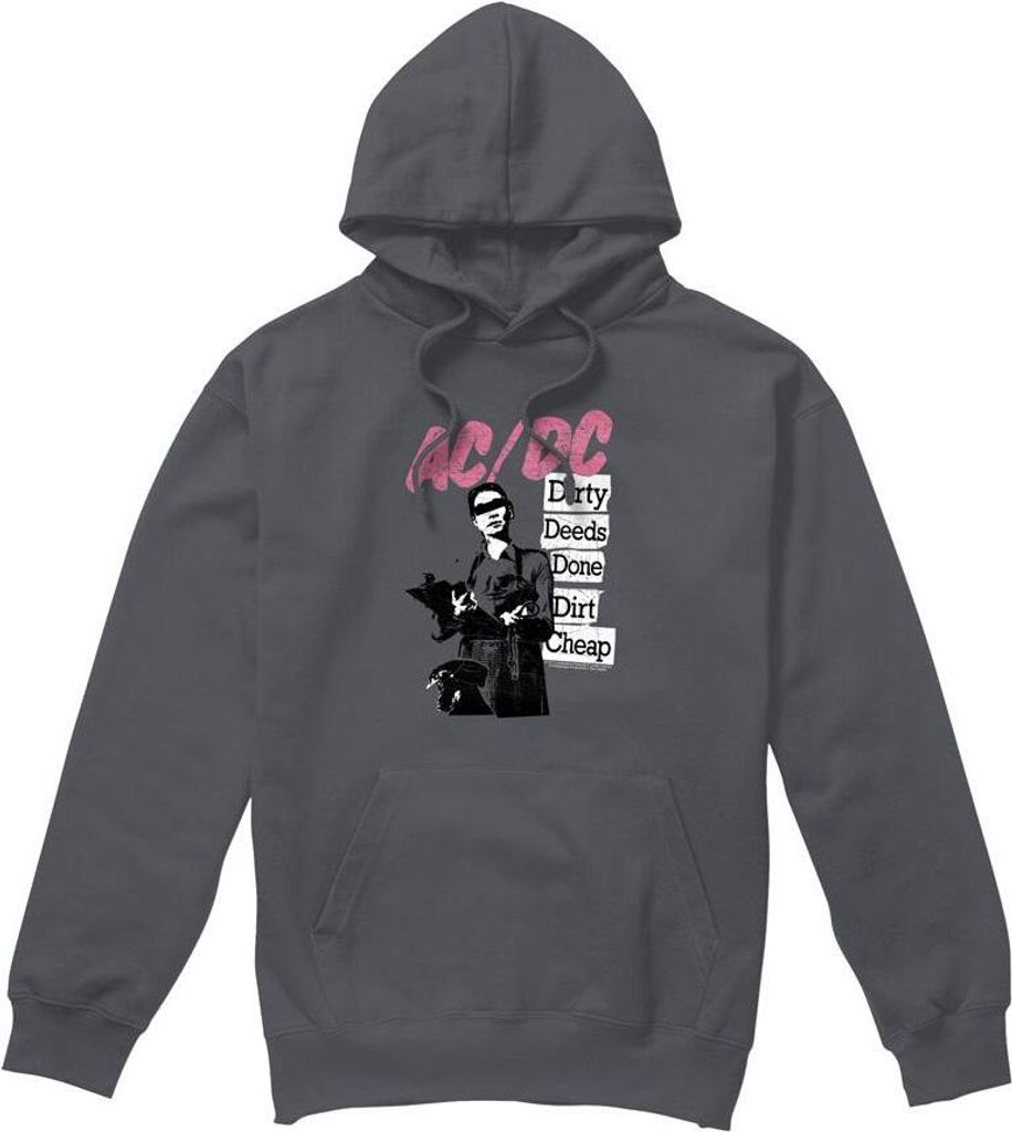AC/DC - "Dirty Deeds" Kapuzenpullover für Herren TV7266 (S) (Holzkohle)