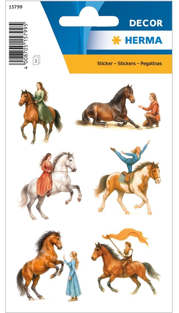 HERMA 15799 HERMA Sticker DECOR Pferdeshow, Papier Productafbeelding 