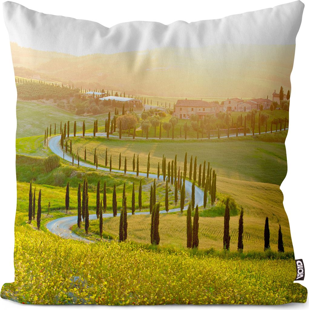 VOID Toskana Bergstrasse Italien Kissenbezug Kissenhülle Sofakissen Kissen Deko Outdoor-Kissen Dekokissen