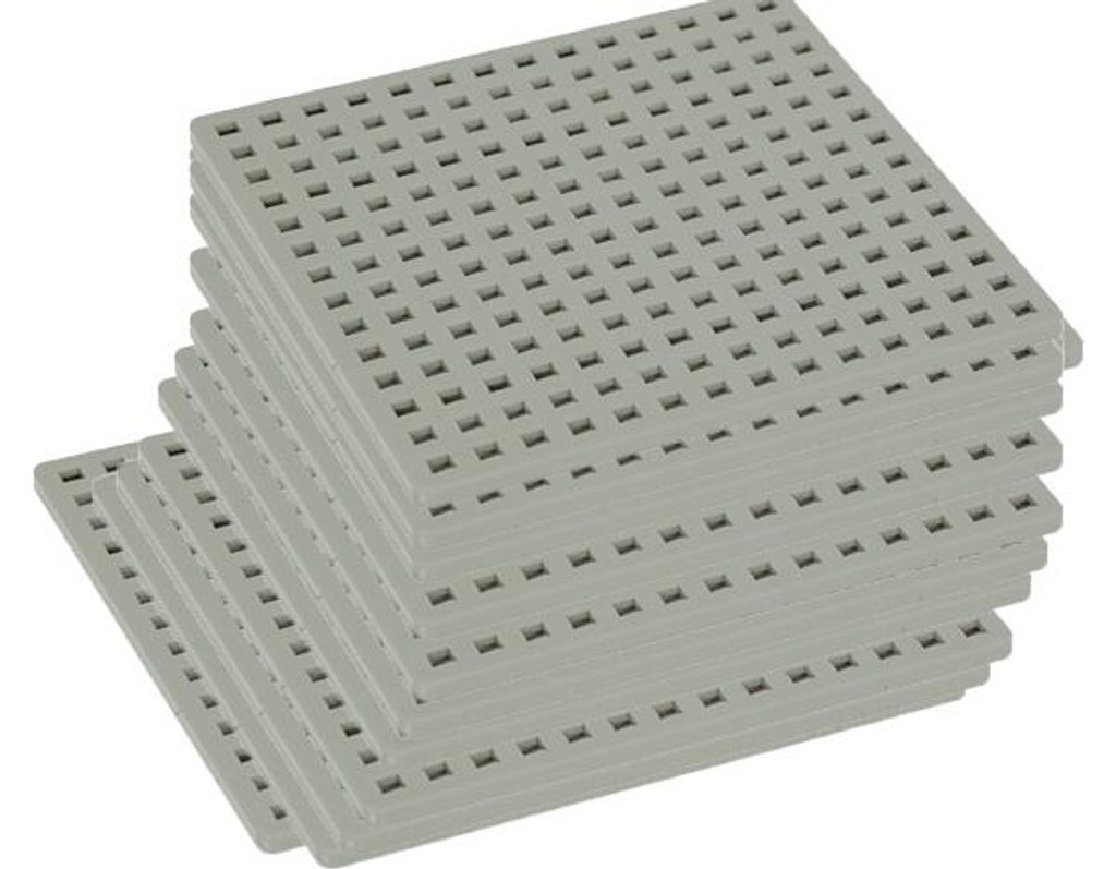 Plus Plus Bauplatten 12 Stück Farbe Grau, Bausteine Produktbild 