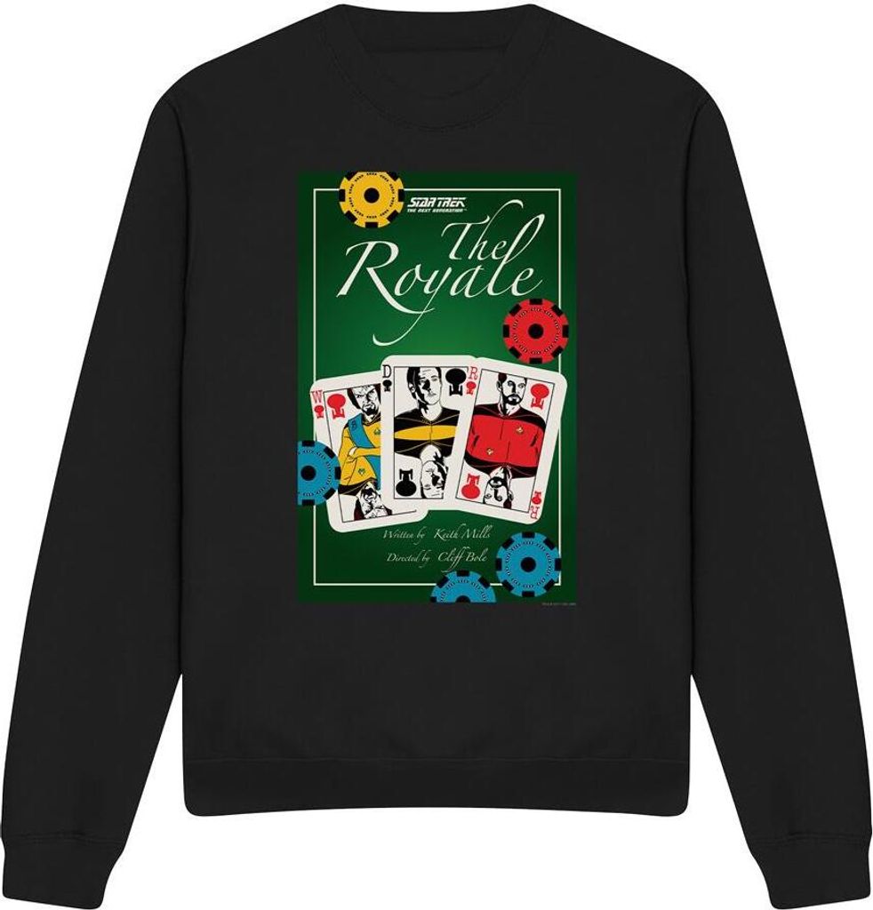 Star Trek - "The Next Generation Season 2 Episode 12" Sweatshirt für Herren/Damen Uni TV11742 (XXL) (Schwarz)
