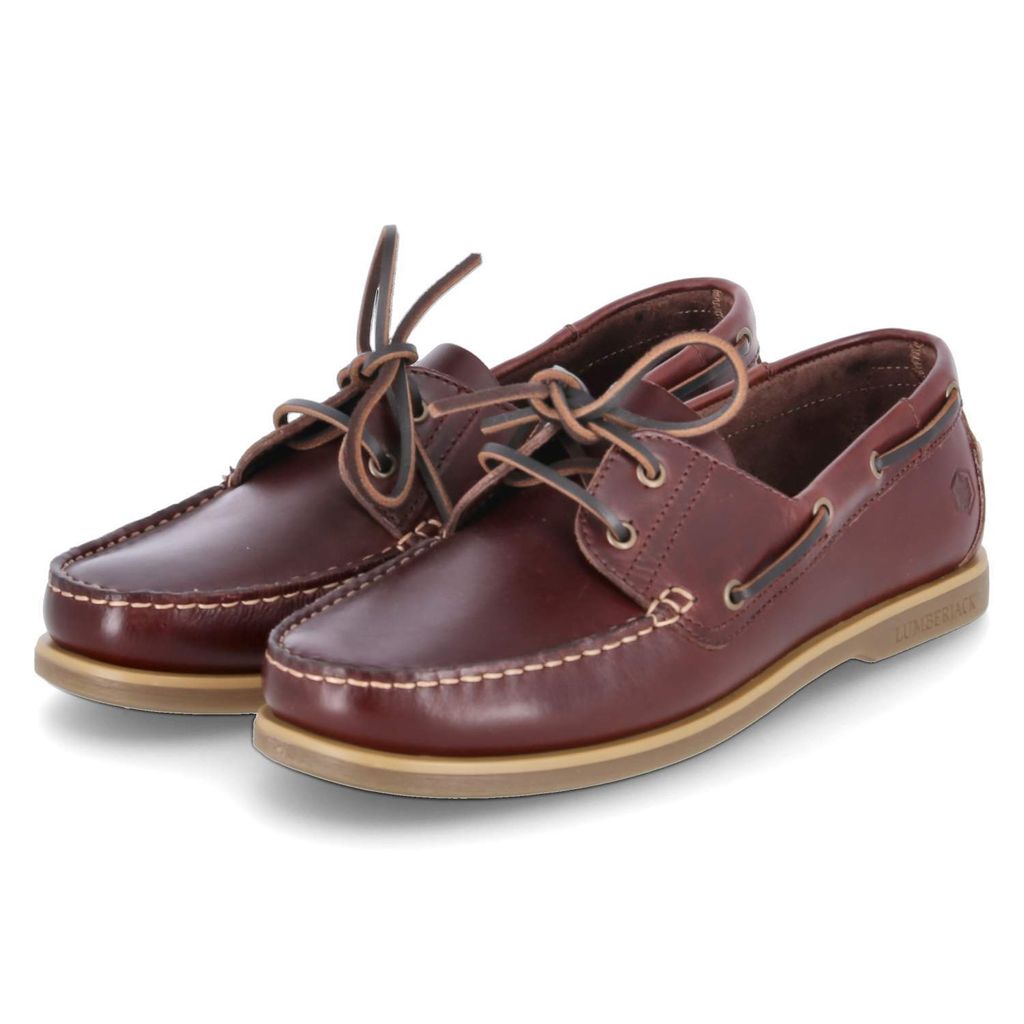Lumberjack Herren Schnürschuhe/ Bootsschuhe NAVIGATOR Braun GlattlederGröße:45