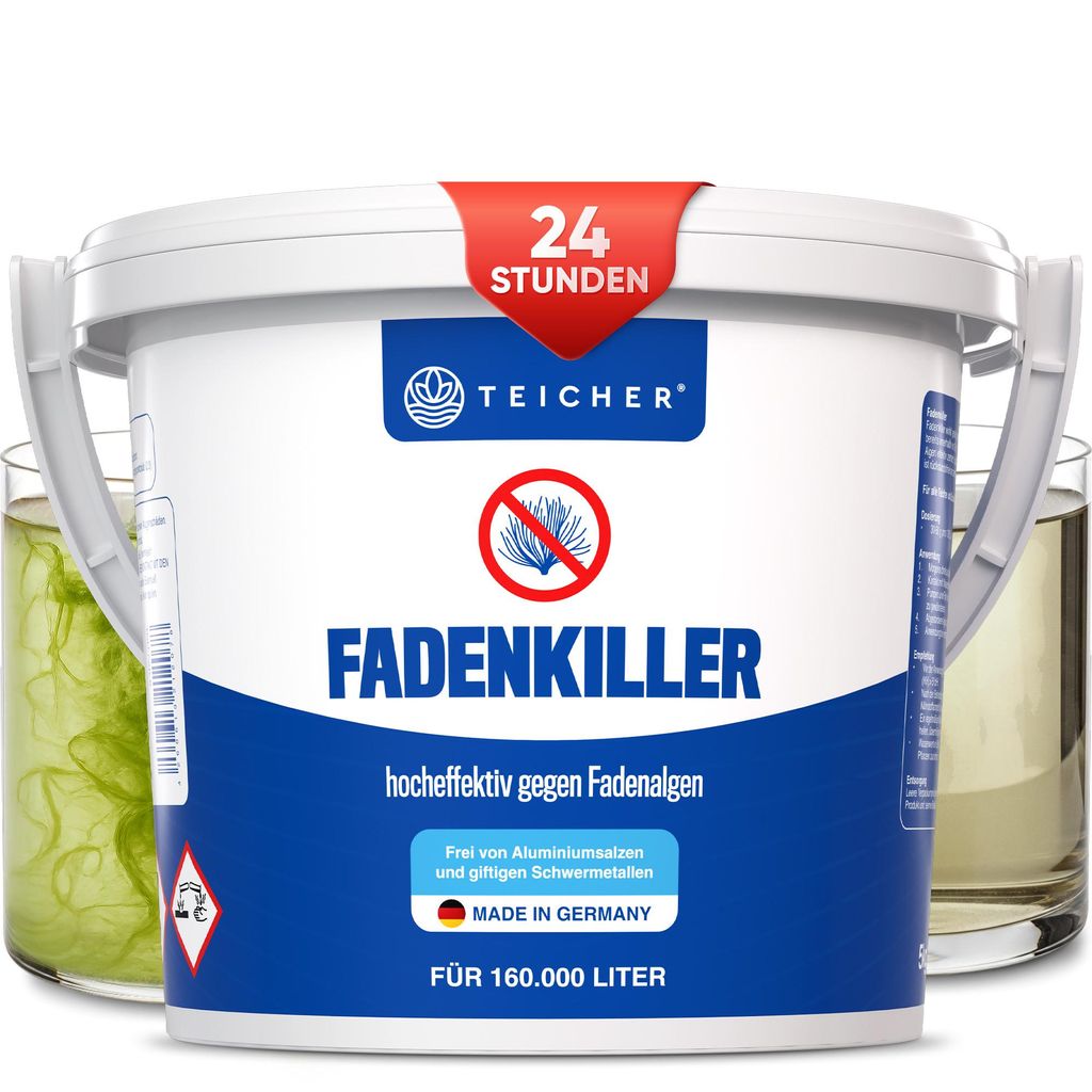 Teicher Fadenalgenvernichter – Schnell wirksam gegen Fadenalgen im Teich, 5 kg
