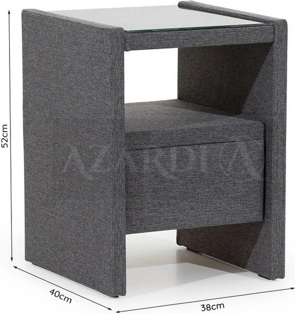 Table de nuit minimaliste en chêne clair avec rangement tiroir discret