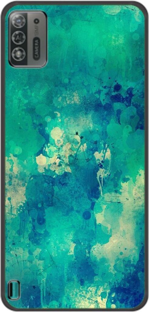 König Design Hülle kompatibel mit ZTE Blade A52 Lite Kunststoff Soft Handyhülle - Handy Case Aquarell