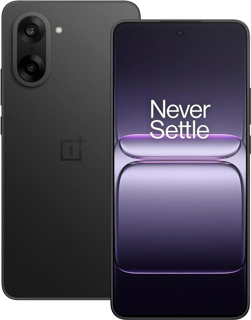 A black OnePlus Nord CE5 EU smartphone is shown from the back and front.