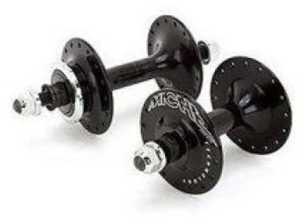 Moyeux Miche Pista pour Montage Roue Fixie - Set V+A Noir 32 Rayons Haute