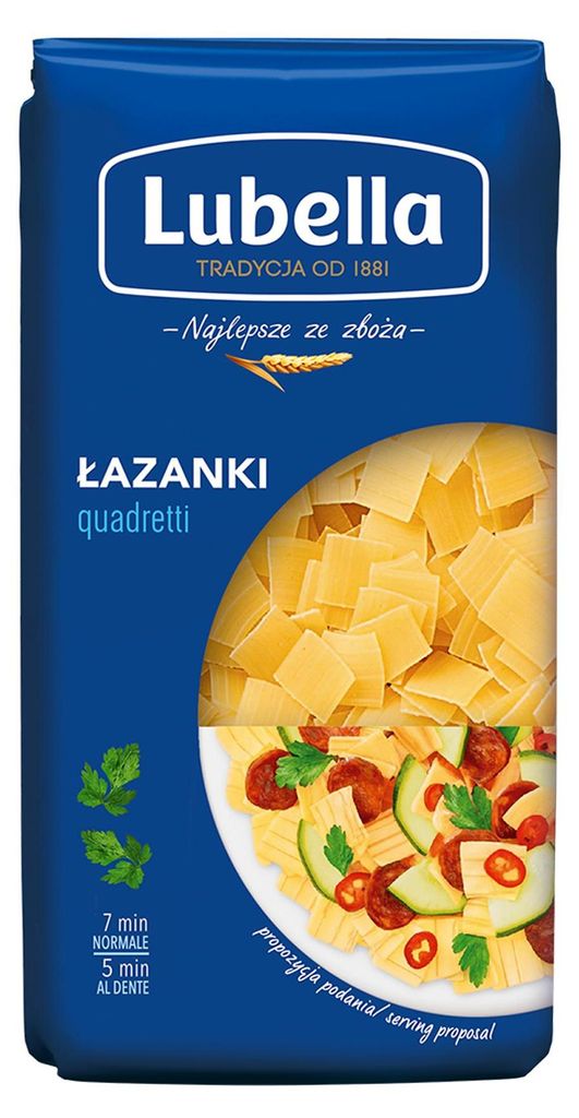 Lubella Makaron Łazanki 400 G Zdjęcie produktu 