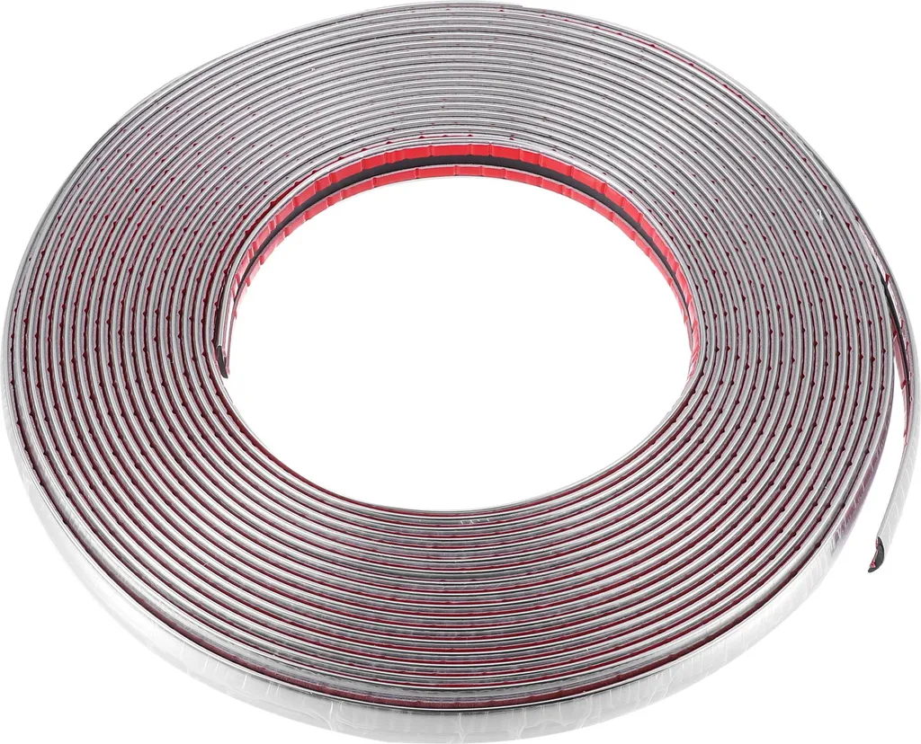 Bande protection portière voiture anti-choc argentée 13m stop éclats