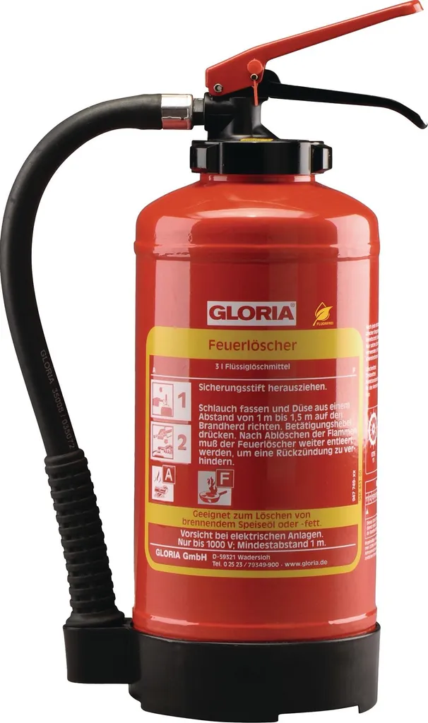 Gloria FA3EASY Estintore 3L 814101.0000 Classe F per Oli e Grassi