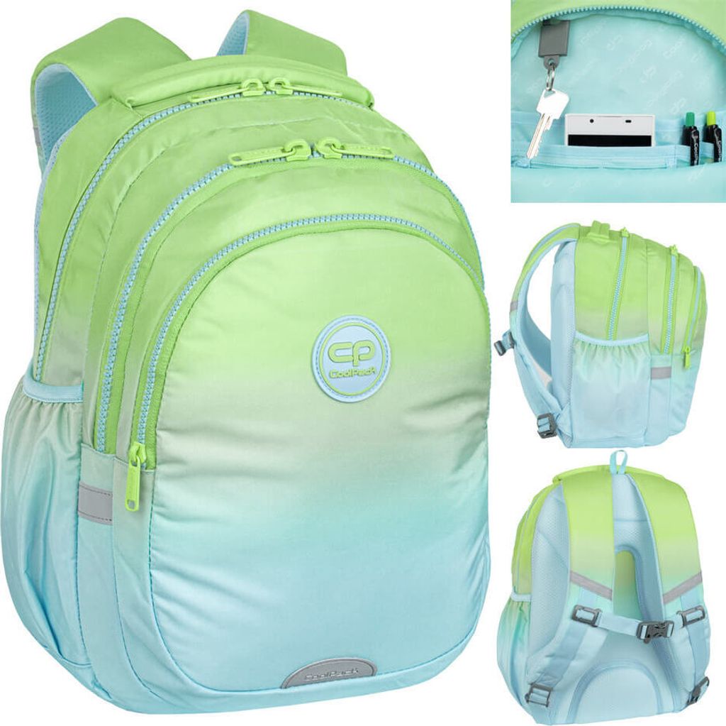Plecak szkolny Coolpack Jerry Mojito zielony