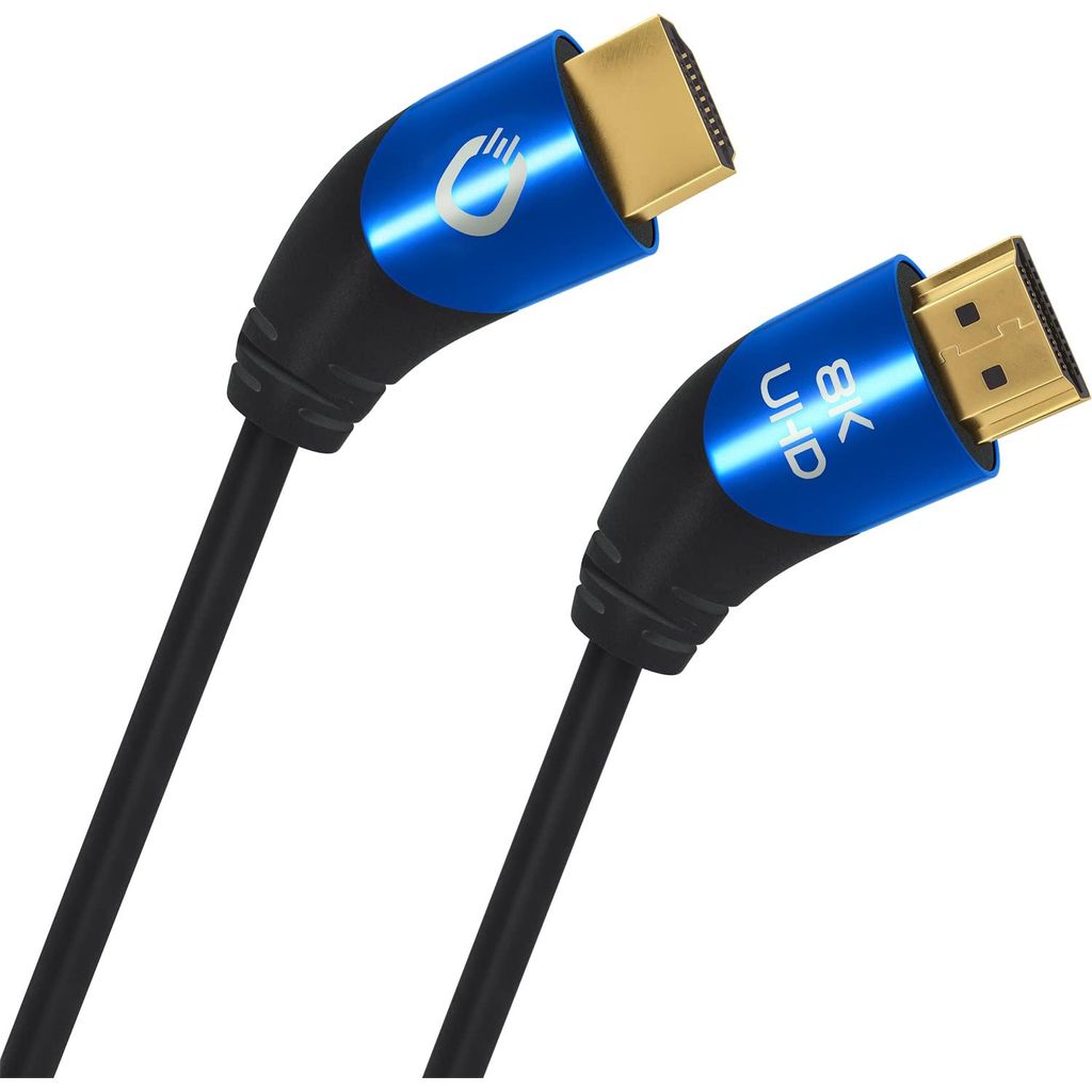 Oehlbach Shape Magic 40-8K HDMI-Kabel, 2m, 48 Gbps, 40 Grad Winkelstecker, schwarz