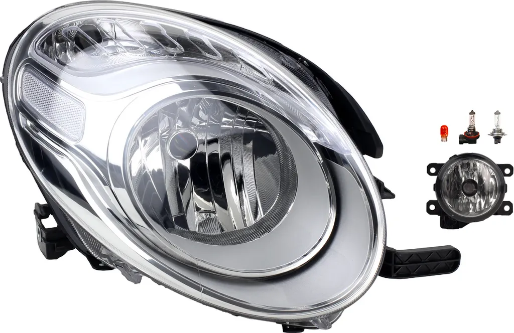 Faro Destro Johns Fiat 500L 2012-2017 H7 Alogena + Fendinebbia 51883592