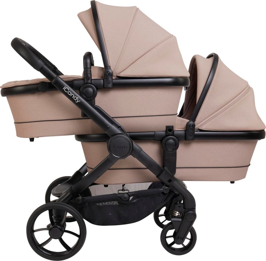 ICandy Peach 7 Twin Kinderwagen - Cookie | Tweelingwagen Produktbild 